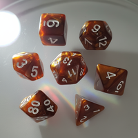 Dés polyédriques numériques DND, ensemble de 7 pièces avec motif perle acrylique, durables et écologiques, accessoires de jeu pour adultes, les plus populaires