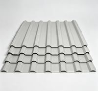 Lámina de Techo Trapezoidal de PVC ASA, Suministro Directo de Fábrica, Anti-Decoloración, Ligera, Teja de Techo Corrugada de UPVC
