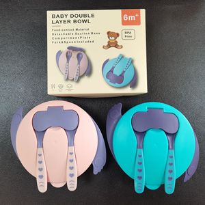 Ciotola per l'addestramento ai pasti per bambini in gel di silice per l'alimentazione con alimenti supplementari, design con ventosa, ciotola portatile antiscivolo e anti-caduta - Product Image 2