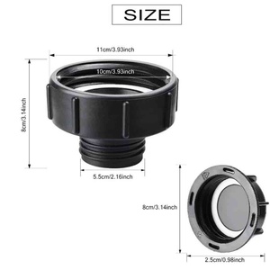 Garden Hose Accessories S100x8 Coarse Threaded IBC Tote Adapter Garden Hose Faucet <b>Valve</b> S60 X 6 Hose <b>Tap</b> Connector - Product Image 2