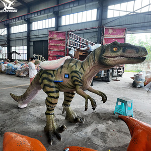 Haichuan Vélotricycle Dinosaure Animatronique Velociraptor Taille Réelle pour Centre Commercial Intérieur, <span class=keywords><strong>Parc</strong></span> d'Attractions, Enfants et Adultes - Product Image 6