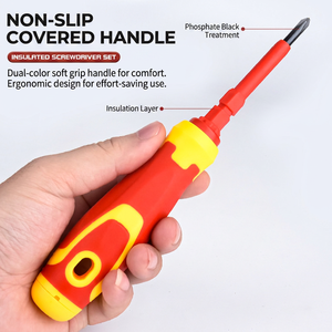 Insulated <b>Screwdriver</b> Set 18 In 1 Precision Cross Phillips Magnetic Dual Head For Home Electronics Repair - Product Image 4