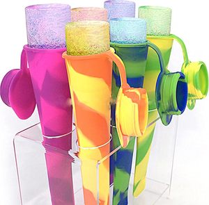 2025 nóng bán tùy chỉnh tái sử dụng ICE Pop Gói Túi Silicone Cube Khay hộp Silicone Ice Cream công cụ Popsicle khuôn cho Ice Cream - Product Image 3