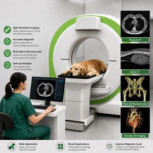 เครื่องสแกน <span class=keywords><strong>CBCT</strong></span> สำหรับสัตว์ เครื่องเอกซเรย์คอมพิวเตอร์แบบ Cone Beam สำหรับการวินิจฉัยทางทันตกรรมและกระดูกสัตว์ ภาพสามมิติ - Product Image 5