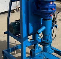Foreuse électrique pour puits d'eau de 80 m de profondeur, pompe semi-hydraulique de 3 kW, moteur de levage, sur roues, pour l'irrigation agricole et l'utilisation domestique de l'eau