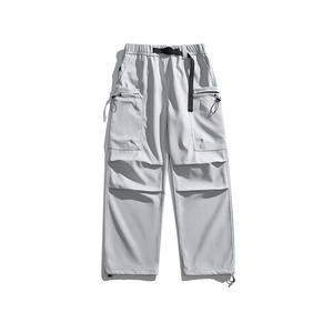 <span class=keywords><strong>Pantalon</strong></span> cargo imperméable coupe droite ample pour l'extérieur - Style parachutiste américain, coupe-vent, couleur unie, durable - Product Image 4