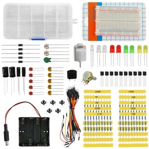 Kit de composants électroniques, kit de programmation éducatif avec fils de liaison, LED, résistances, breadboard, kit électronique DIY pour Arduino - Product Image 2