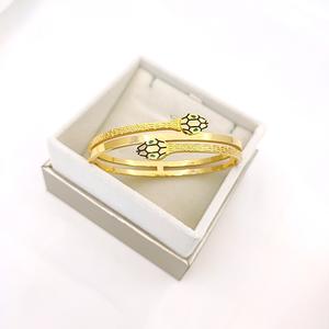 Women's Luxury 18K <b>Gold</b> <b>Plated</b> 316 Stainless Steel Bracelets Snake Designer Enamel Fashion Jewelry <b>Bangles</b> - Product Image 1