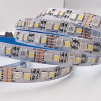 Bandes LED RGBWW WS2812 RGBCW SMD 5050 RGB avec IC Smart Strip Light Addressable Pixel Flexible RGBCCT Led Light Strip
