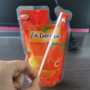 OEM/ODM Injeção para <span class=keywords><strong>Capri</strong></span> <span class=keywords><strong>Sun</strong></span> Malotes Fácil Poke Palha Buraco Bebidas Sacos Descartáveis Impresso Saco De Plástico De Alumínio - Product Image 3