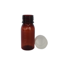 40ml Bouteille en plastique PET liquide pour eau sirop contre la toux avec bouchon à vis CRC Fabricant de gros Produit bon marché de haute qualité