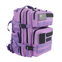 Sac de sport tactique portable imperméable personnalisé en Oxford 900D avec Molle Fitness Trekking 25L 45L Sac à dos de randonnée en plein air