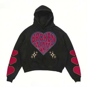 Nouveauté Ensemble sweat-shirt et short personnalisé Sweat-shirts et ensemble de jogging Ensemble de survêtement en molleton délavé pour hommes - Product Image 2