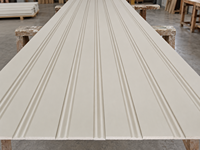 Plinthe en bois de pin pré-encollé blanc à jointures à doigts