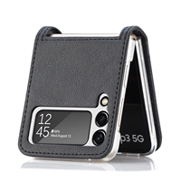 Coque en Cuir Portefeuille avec Fentes pour Cartes Pour Samsung Galaxy Z Flip 4, Compatible Z Flip 7 5G, Z Flip 6, Z Flip 5