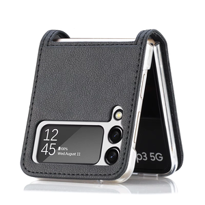 Para Samsung Galaxy Z Flip 4 Funda con ranuras para tarjetas Funda de cuero tipo billetera para Galaxy Z Flip 7 5G Flip <span class=keywords><strong>6</strong></span> 5 - Product Image 4