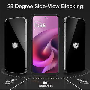 Pellicola Protettiva Privacy in Vetro Temperato Anti-spia per Motorola Moto <span class=keywords><strong>G</strong></span> Play, Protezione Schermo Anti-sbirciata - Product Image 3