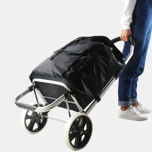 collapsible trolley market Plegable 2 RUEDAS compras con ruedas carros de la compra wheel shopping bag