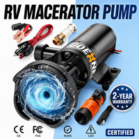 Pompe à eaux usées semi-automatique auto-amorçante 12V 15GPM pour bateaux et yachts, avec coque anti-corrosion et lames en acier SK5, 5000 tr/min, couple élevé