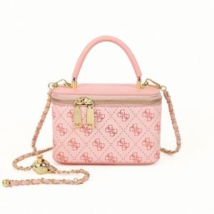 Vintage Monogram Pattern Mini Fashion Lady Waterproof Lightweight Portable Handbag with Zippered Crossbody <b>Strap</b> - Product Image 2