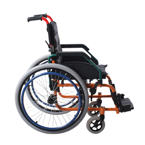 Sedia a rotelle manuale regolabile in lega di alluminio leggera per bambini di età compresa tra 6 e 8 anni all'ingrosso a buon mercato - Product Image 3