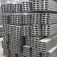 Profilés en acier laminé à chaud Q235/Q345b Ss400 A36 A36gh Ms, profilés en U/C, liste de prix, profilés en acier formés à froid