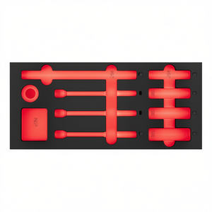 Ensemble d'éponges à maquillage 519 M 278V, outils cosmétiques professionnels pour l'application et le mélange du maquillage du visage - Product Image 3