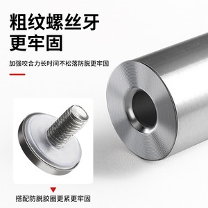 Vis de fixation murales rondes en acier inoxydable pour panneaux publicitaires, miroirs, plaques de porte, enseignes et présentoirs – Durables - Product Image 4