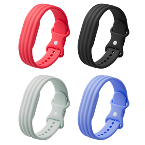 Bracelet de montre en silicone de qualité supérieure pour Google Fitbit Air Strap, bracelet de remplacement de luxe avec boucle pliante - Product Image 1
