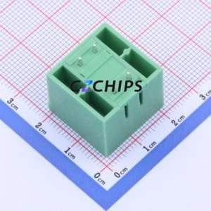 KF2EDGKVHM-5.08-2*2P Plug-in Terminal Block Through hole,P=5.08mm Board-to-Board / Socket - Closed Screw Fixing 2x2P 5.08mm - Product Image 2