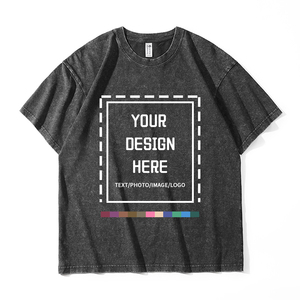 T-shirt personnalisé avec logo, coton 230 g/m², tee-shirt unisexe streetwear surdimensionné pour hommes et femmes avec impression sérigraphique et numérique - Product Image 1