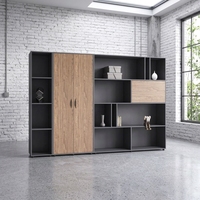 Mueble de Almacenamiento de Oficina con Puerta Corredera Resistente, Gran Capacidad, Organizador de Archivos, Mueble Lateral para Documentos de Oficina