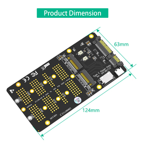<span class=keywords><strong>2</strong></span>-In-1 Combo <span class=keywords><strong>M</strong></span>.<span class=keywords><strong>2</strong></span> (Ngff) Nvme Ssd Met-Bus Adapter Naar SFF-8611/8612 En Voor Adapter-In Voorraad - Product Image 3