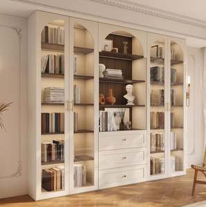 Ensemble de meubles de bureau de style français moderne, bibliothèque personnalisée, dernier modèle de meuble de bureau - Product Image 3