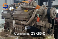 Motor Cummins CCEC DCEC de Gran Potencia, Ensamblaje de Motor QSK60-C 1042KW 1398KW 69L, Motor Diésel Refrigerado por Agua QSK60