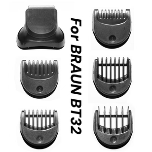 Garniture de tondeuse à <span class=keywords><strong>barbe</strong></span> pour <span class=keywords><strong>Braun</strong></span> Series 3 BT32 - Kit de toilettage professionnel 9-en-1 avec peigne limiteur de longueur précis et lame de <span class=keywords><strong>rasoir</strong></span> - Product Image 1