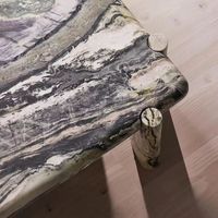 Table basse et table d'appoint en marbre au design moderne et minimaliste : style créatif et luxueux, taille personnalisable
