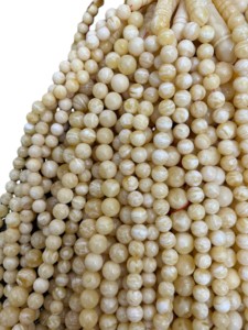 Rosario Baltico di Leningrad di Alta Qualità con Perle Rotonde da 10-13mm in Ambra Bianca Fiore Tigre di Kaliningrad e Raffinato Imam - Product Image 2
