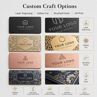 Tarjeta de Visita de Metal Negro Mate de Lujo, Acero Inoxidable Cepillado, Grabado Láser con Código QR, Visitenkarte, Tarjeta Negocio, OEM