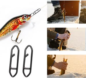 Clips de pêche en acier inoxydable, clips rapides, connecteurs rapides pour la pêche en eau douce et en eau salée, matériel de pêche - Product Image 5