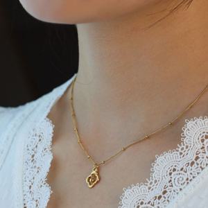 Trendy 2026 <b>Charm</b> Necklaces Hypoallergenic Jewelry 316l Stainless Steel 18k PVD Gold Plated Flower Zircon Necklace for Women - Product Image 2