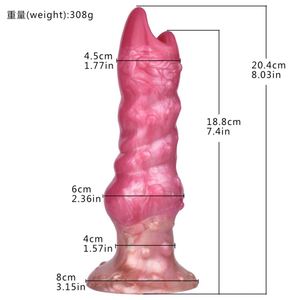 Dispositivo de masturbación con forma de huevo alienígena para la ovulación vaginal femenina, tapón anal de silicona, juguete sexual para pene. - Product Image 3