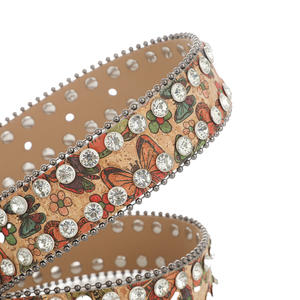 مصنع بانك الإبداعية القراصنة سكين مزدوج الجمجمة الكابتن حزام الماس المياه بو الجلود الغربية الأزياء رعاة البقر حزام سبيكة - Product Image 3