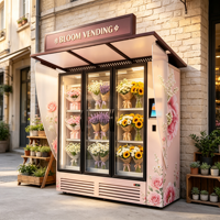 Vente en gros directe usine – Distributeur automatique de roses grande capacité pour extérieur, kiosque de vente de bouquets, kiosque à fleurs en libre-service SDK CE