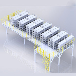 Plancher industriel Double Entrepôt intérieur Mezzanine à usage intensif Racks Entrepôt Grenier Plate-forme Bureau Système de rayonnage Rayonnage de stockage - Product Image 1