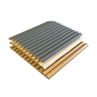 Panneau Mdf en placage 3d et Pvc de haute qualité Panneau d'art mural en bois décoratif Wave
