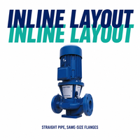 Pompa Sentrifugal Vertikal Inline OEM Tekanan Tinggi Operasi Stabil dan Lancar untuk Sirkulasi Air Pipa, Pendinginan, dan Air Dingin
