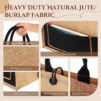 Bolsas de Yute Grandes al por Mayor, Naturales y Recicladas, Personalizables con Logotipo Impreso, Ecológicas y Reutilizables para Compras