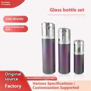 Set de Cuidado de la Piel de Lujo para Mujer, Botella de Crema Facial de Vidrio Cuadrada con Recubrimiento UV, Pulverizador de Tónico Electrochapado, Venta al Por Mayor - Product Image 6