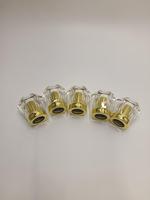 Pabrik disesuaikan Premium Surlyn akrilik kristal parfum tutup botol plastik tutup & tutup dengan jenis logam besi